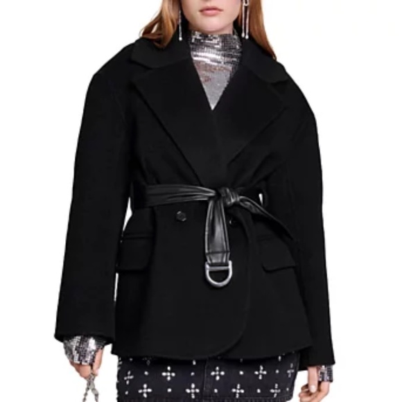 Glassone Belted Short Coat